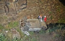سقوط خودرو به دره‌ای در ارتفاعات خلج مشهد